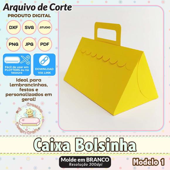 Arquivo de Corte Silhouette Caixa Bolsinha Modelo 1
