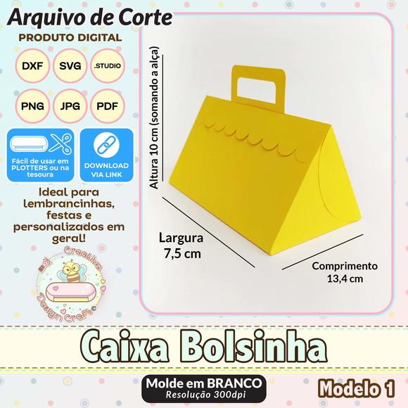 Arquivo de Corte Silhouette Caixa Bolsinha Modelo 1