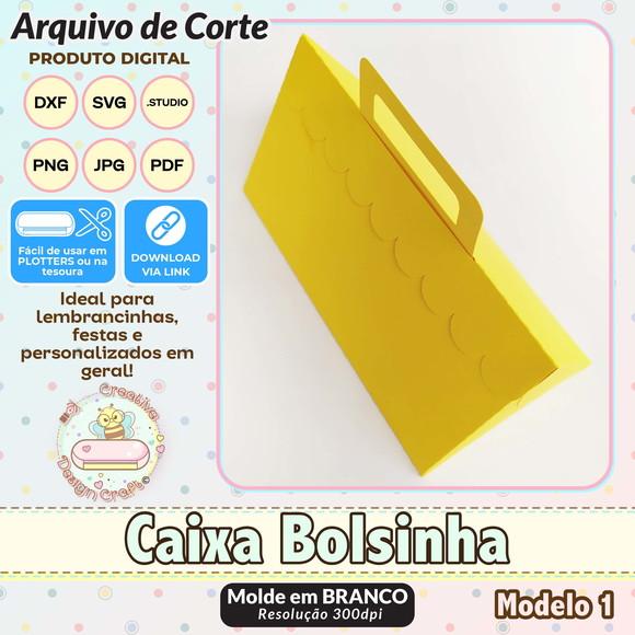 Arquivo de Corte Silhouette Caixa Bolsinha Modelo 1
