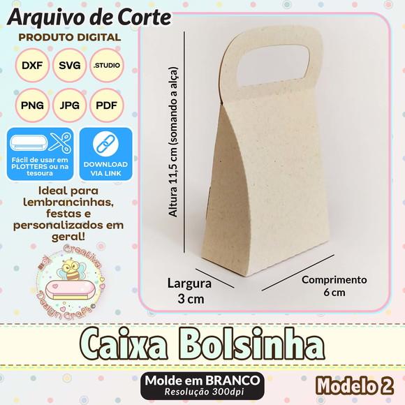 Arquivo de Corte Silhouette Caixa Bolsinha Modelo 2