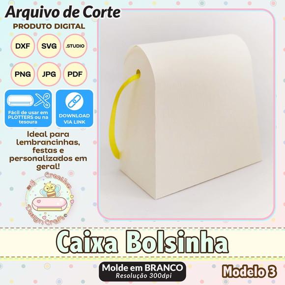 Arquivo de Corte Silhouette Caixa Bolsinha Modelo 3