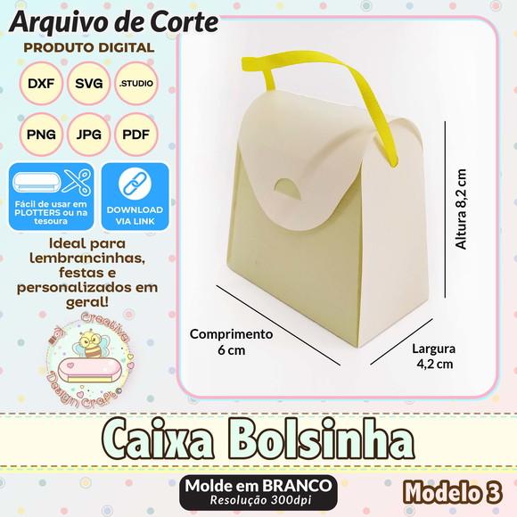 Arquivo de Corte Silhouette Caixa Bolsinha Modelo 3