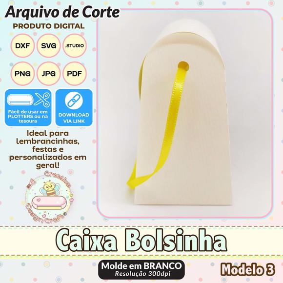 Arquivo de Corte Silhouette Caixa Bolsinha Modelo 3