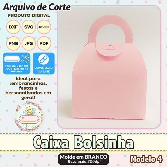 Arquivo de Corte Silhouette Caixa Bolsinha Modelo 4