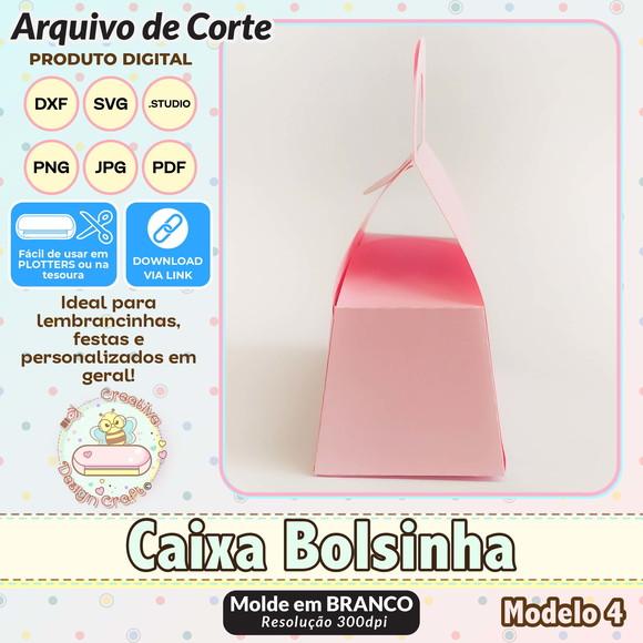 Arquivo de Corte Silhouette Caixa Bolsinha Modelo 4