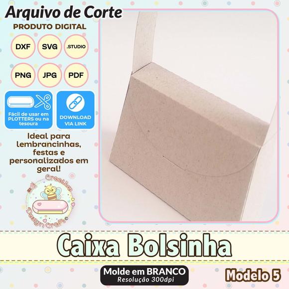 Arquivo de Corte Silhouette Caixa Bolsinha Modelo 5