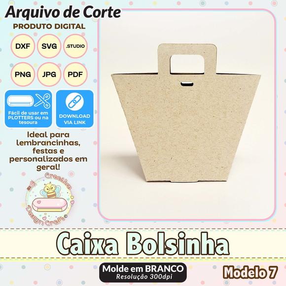 Arquivo de Corte Silhouette Caixa Bolsinha Modelo 7