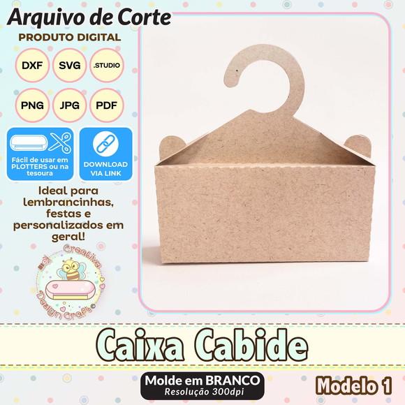 Arquivo de Corte Silhouette Caixa Cabide