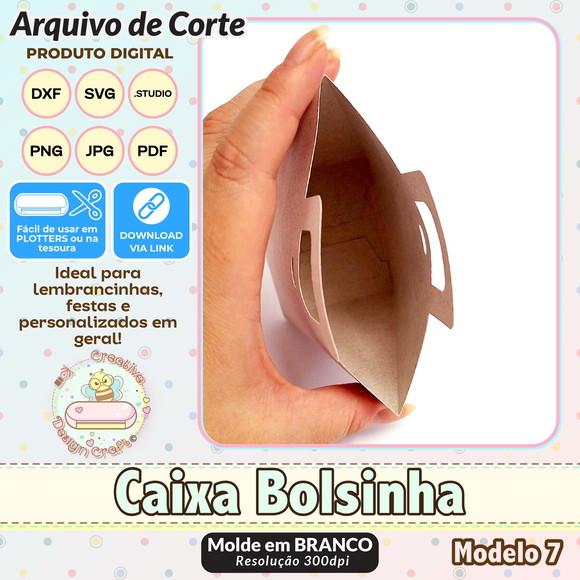 Arquivo de Corte Silhouette Caixa Bolsinha Modelo 7