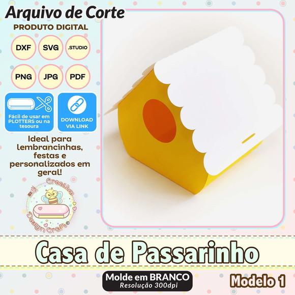 Arquivo de Corte Silhouette Caixa Casa de Passarinho 1