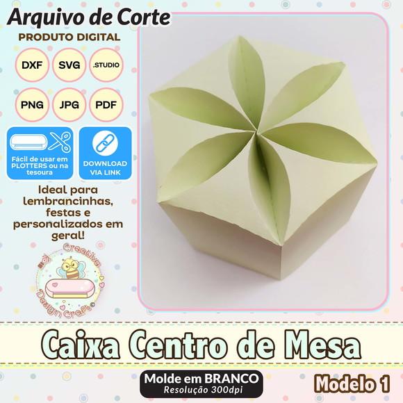 Arquivo de Corte Silhouette Caixa Centro de Mesa