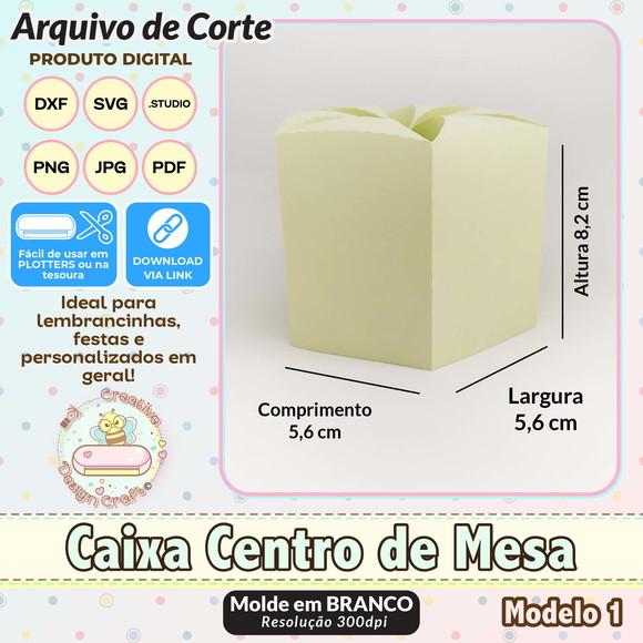 Arquivo de Corte Silhouette Caixa Centro de Mesa