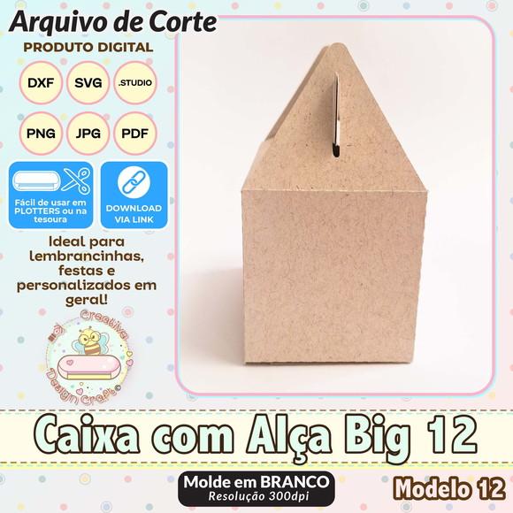 Arquivo de Corte Silhouette Caixa com Alça Big Modelo 12