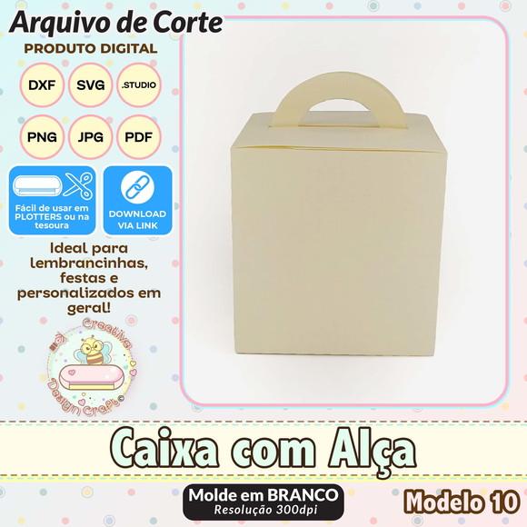 Arquivo de Corte Silhouette Caixa com Alça Modelo 10