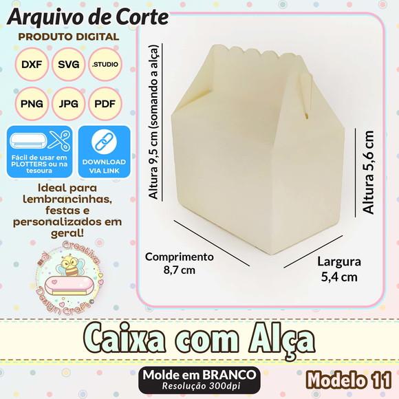 Arquivo de Corte Silhouette Caixa com Alça Modelo 11