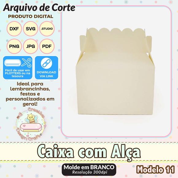 Arquivo de Corte Silhouette Caixa com Alça Modelo 11