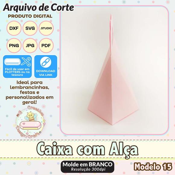 Arquivo de Corte Silhouette Caixa com Alça Modelo 15