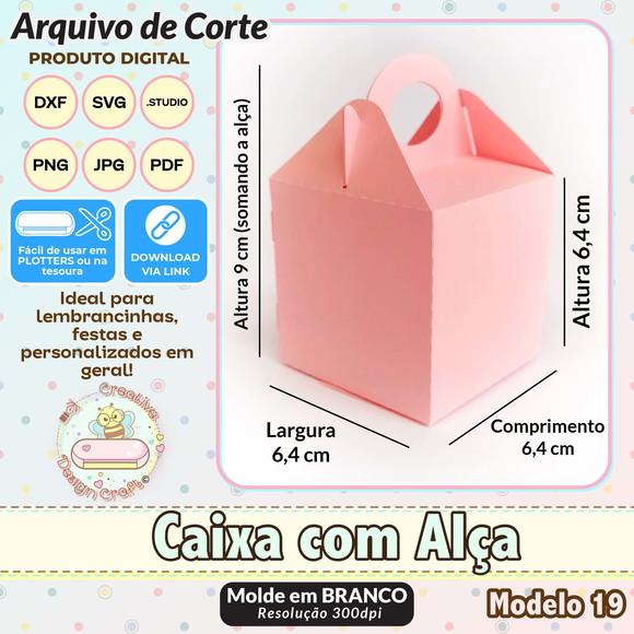 Arquivo de Corte Silhouette Caixa com Alça Modelo 19