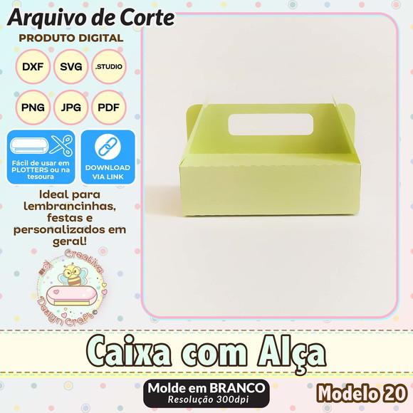 Arquivo de Corte Silhouette Caixa com Alça Modelo 20