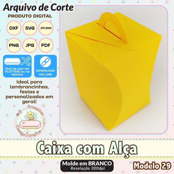 Arquivo de Corte Silhouette Caixa com Alça Modelo 29