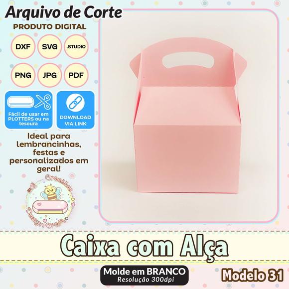 Arquivo de Corte Silhouette Caixa com Alça Modelo 31