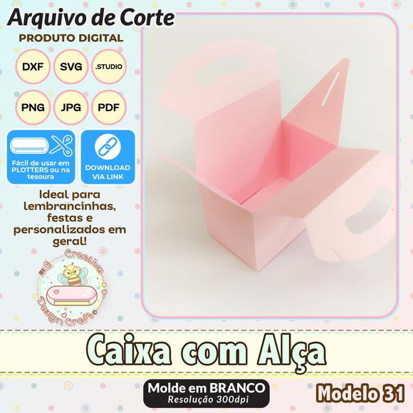 Arquivo de Corte Silhouette Caixa com Alça Modelo 31