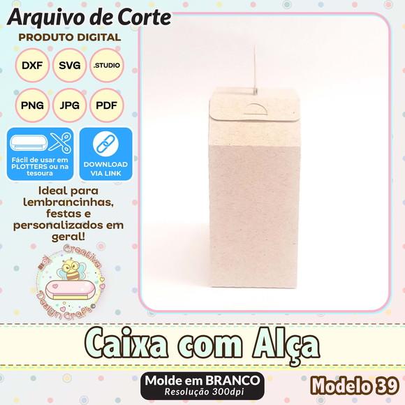 Arquivo de Corte Silhouette Caixa com Alça Modelo 39