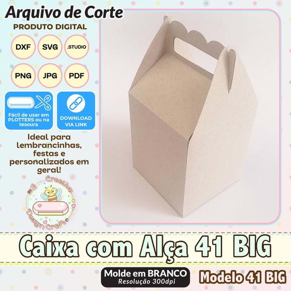 Arquivo de Corte Silhouette Caixa com Alça Modelo 41 Big