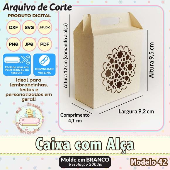 Arquivo de Corte Silhouette Caixa com Alça Modelo 42