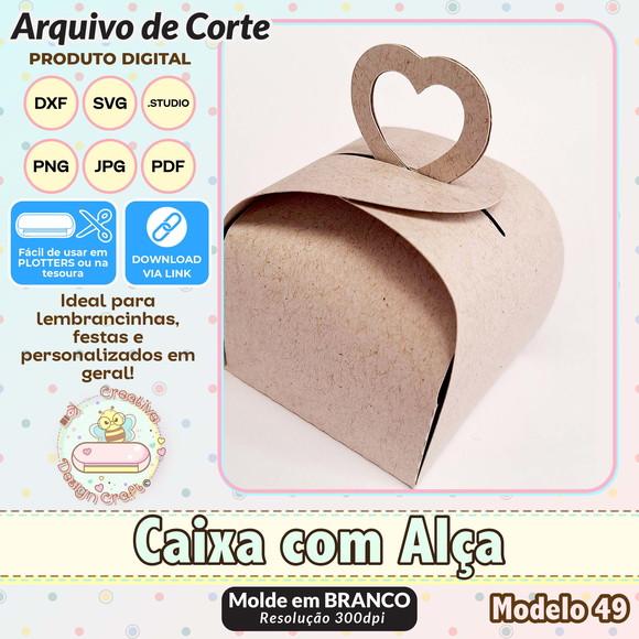 Arquivo de Corte Silhouette Caixa com Alça Modelo 49