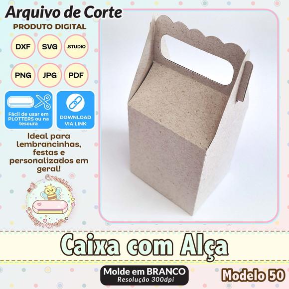 Arquivo de Corte Silhouette Caixa com Alça Modelo 50