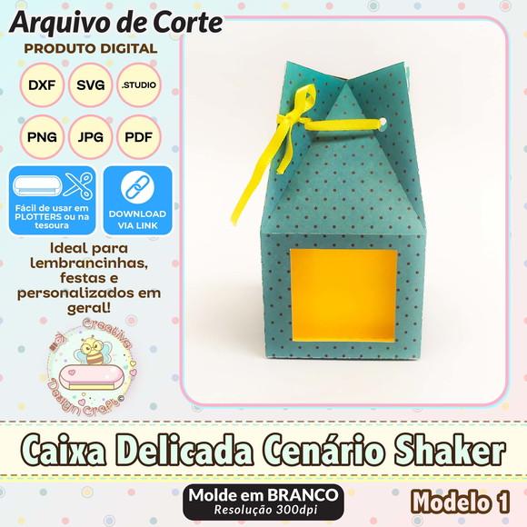 Arquivo de Corte Silhouette Caixa Delicada Cenário Shaker