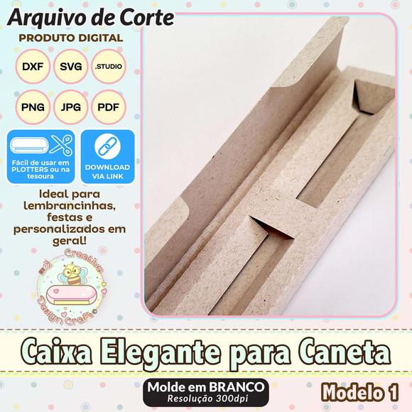 Arquivo de Corte Silhouette Caixa Elegante para Caneta