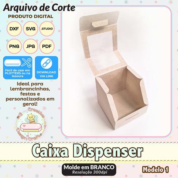 Arquivo de Corte Silhouette Caixa Dispenser Modelo 1