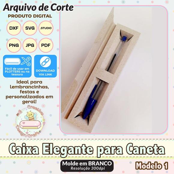 Arquivo de Corte Silhouette Caixa Elegante para Caneta