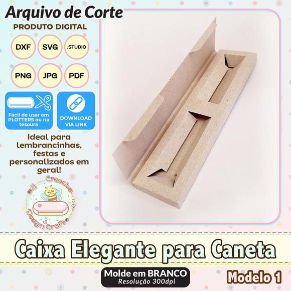 Arquivo de Corte Silhouette Caixa Elegante para Caneta