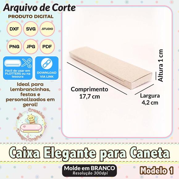 Arquivo de Corte Silhouette Caixa Elegante para Caneta