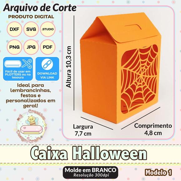 Arquivo de Corte Silhouette Caixa Halloween Modelo 1
