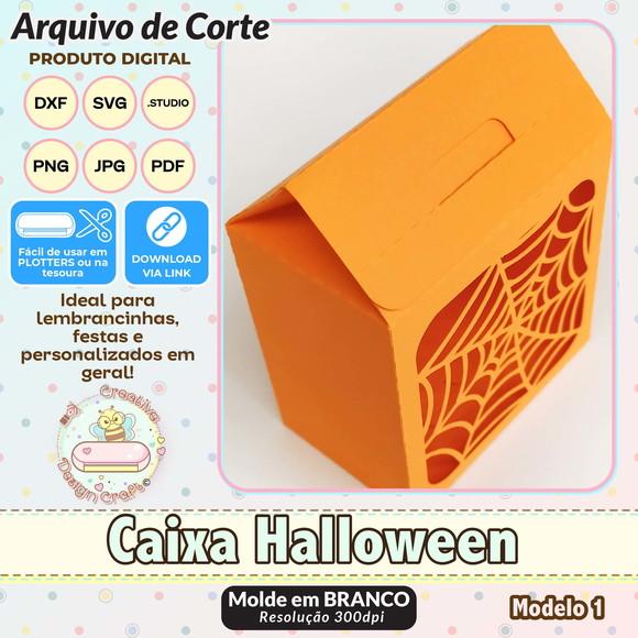 Arquivo de Corte Silhouette Caixa Halloween Modelo 1