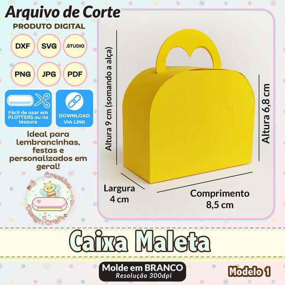 Arquivo de Corte Silhouette Caixa Maleta
