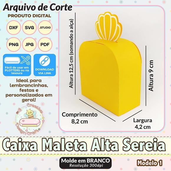 Arquivo de Corte Silhouette Caixa Maleta Alta Sereia