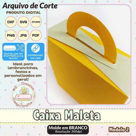 Arquivo de Corte Silhouette Caixa Maleta Modelo 2