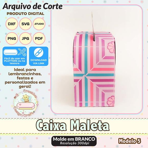 Arquivo de Corte Silhouette Caixa Maleta Modelo 5
