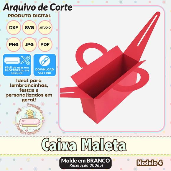 Arquivo de Corte Silhouette Caixa Maleta Modelo 4