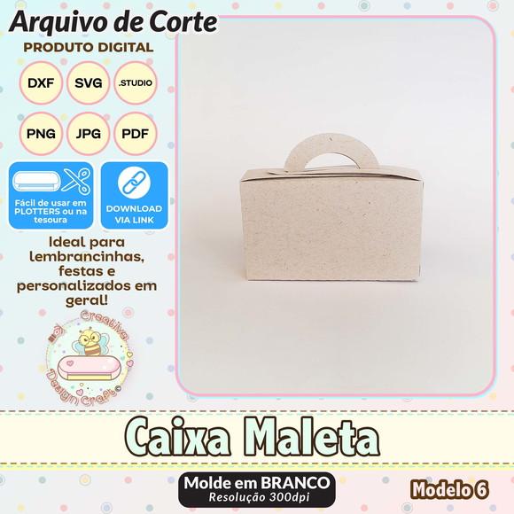 Arquivo de Corte Silhouette Caixa Maleta Modelo 6