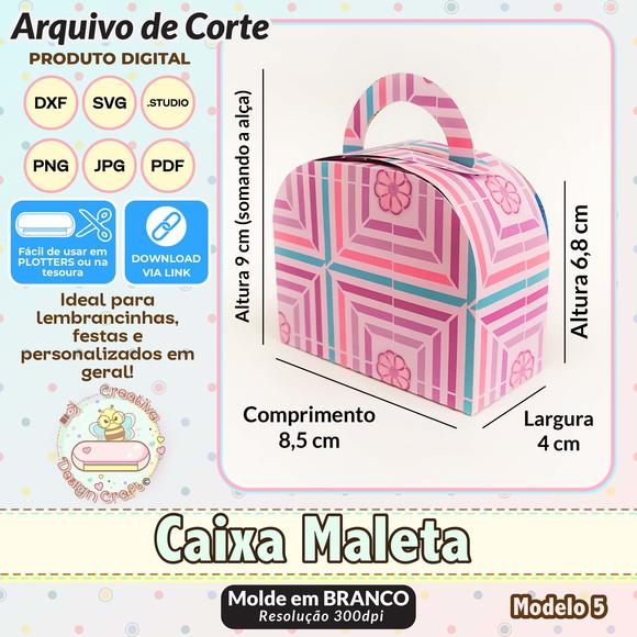 Arquivo de Corte Silhouette Caixa Maleta Modelo 5