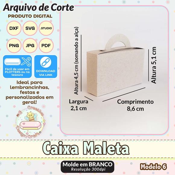 Arquivo de Corte Silhouette Caixa Maleta Modelo 6