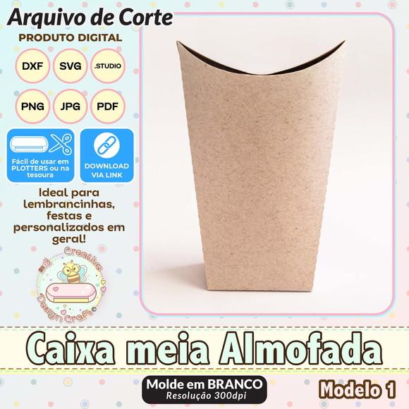 Arquivo de Corte Silhouette Caixa Meia Almofada