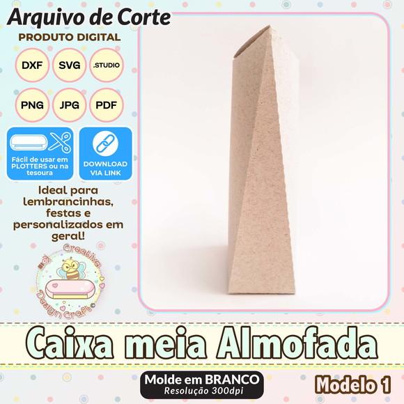 Arquivo de Corte Silhouette Caixa Meia Almofada
