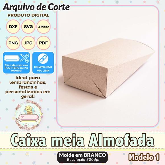 Arquivo de Corte Silhouette Caixa Meia Almofada